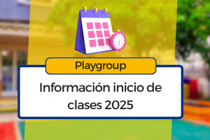 Playgroup: información para el inicio de clases.